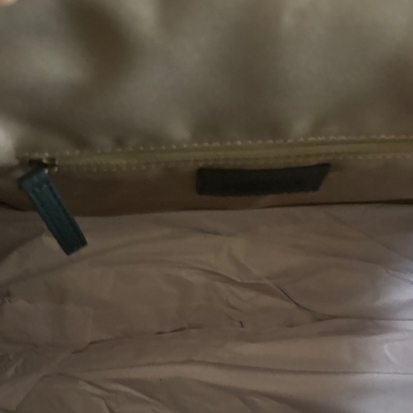 Chic Dark Green Leather Clutch - Picture 6 of 10